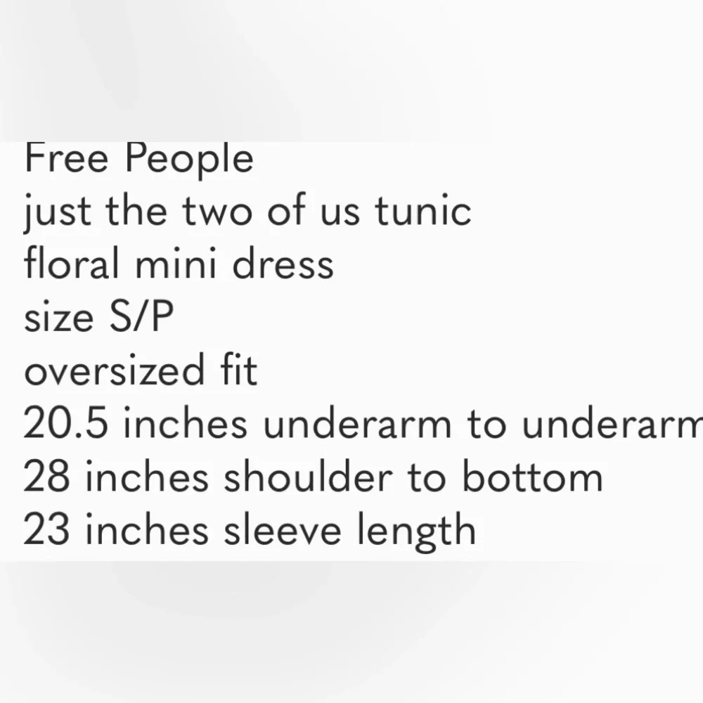 Free People Just The Two of Us tunic S/P